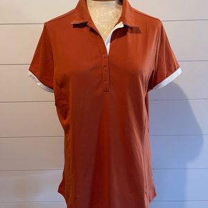 Women’s Nike golf shirt polo  XL orange pumpkin color